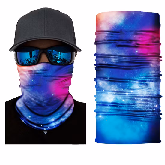 Guêtre de cou bandana de cyclisme lavable et respirante polyvalente pour moto d'extérieur en microfibre promotionnelle