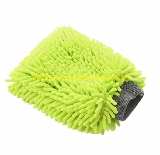 Gant de toilette en peluche en microfibre de qualité supérieure