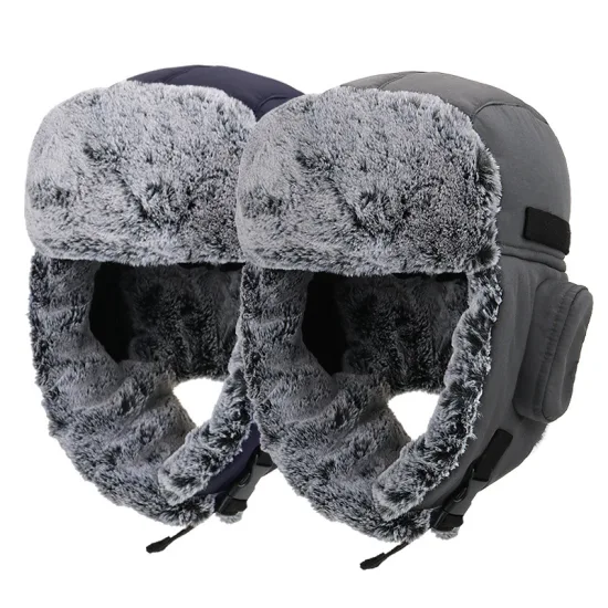 Bébé hiver Ushanka oreillette Trooper mode chapeau casquette en daim tissu russe trappeur chapeaux infantile garçons filles bonnet chapeau