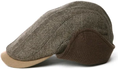 Casquette de lierre Cassical en laine de café pour hommes, trappeur de chasse en fourrure, chapeaux de papa de haute qualité, oreillettes de sport unisexe ML XL